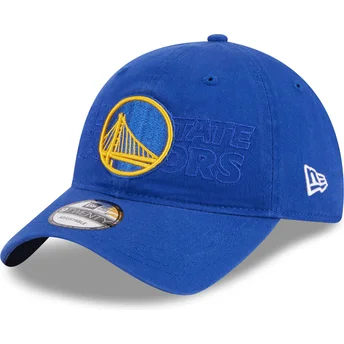 Kape zaobljena plava podesiva traka 9TWENTY Draft Edition 2023 Golden State Warriors NBA New Era