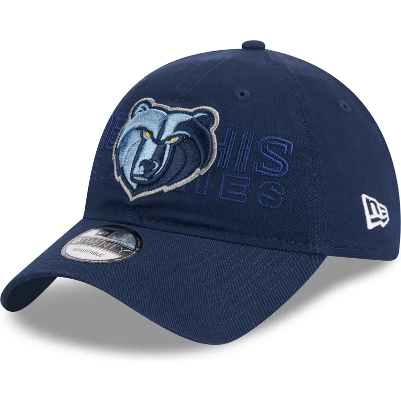 kapa-zaobljena-mornarsko-plava-podesiv-9twenty-draft-edition-2023-memphis-grizzlies-nba-new-era