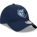 kapa-zaobljena-mornarsko-plava-podesiv-9twenty-draft-edition-2023-memphis-grizzlies-nba-new-era