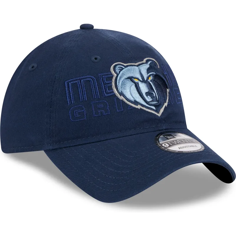 kapa-zaobljena-mornarsko-plava-podesiv-9twenty-draft-edition-2023-memphis-grizzlies-nba-new-era