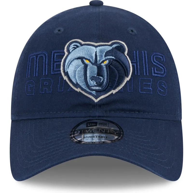 kapa-zaobljena-mornarsko-plava-podesiv-9twenty-draft-edition-2023-memphis-grizzlies-nba-new-era