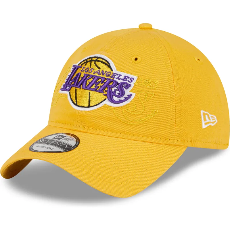 kapa-zaobljena-zuta-podesiv-9twenty-draft-edition-2023-los-angeles-lakers-nba-new-era