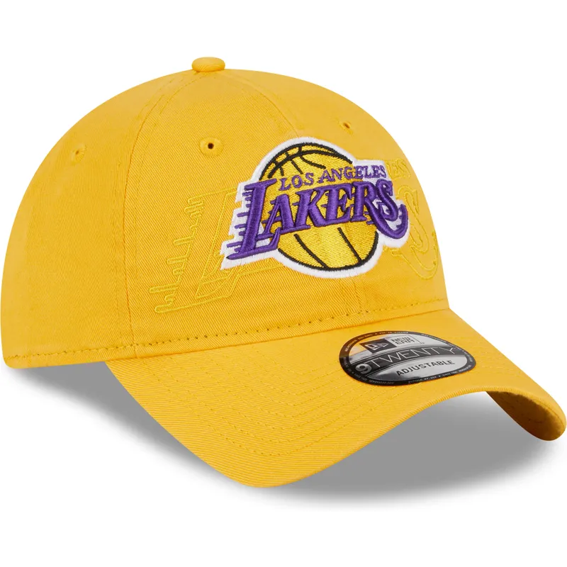 kapa-zaobljena-zuta-podesiv-9twenty-draft-edition-2023-los-angeles-lakers-nba-new-era