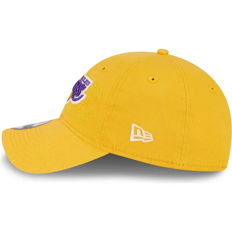 kapa-zaobljena-zuta-podesiv-9twenty-draft-edition-2023-los-angeles-lakers-nba-new-era