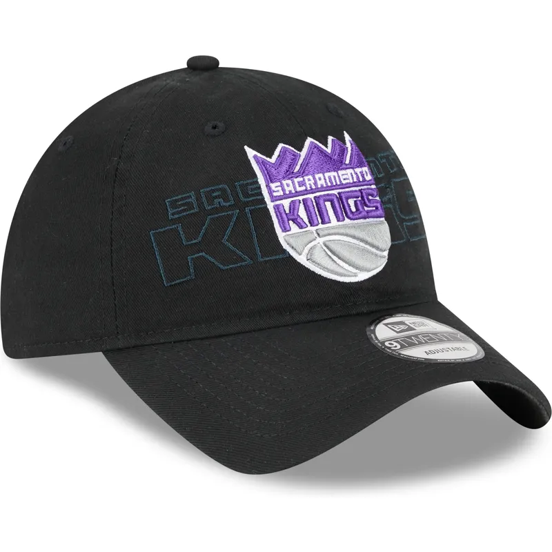 kapa-zaobljena-crna-podesiv-9twenty-draft-edition-2023-sacramento-kings-nba-new-era