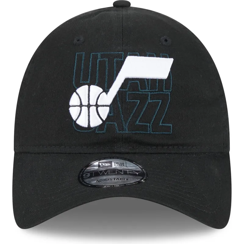 kapa-zaobljena-crna-podesiv-9twenty-draft-edition-2023-utah-jazz-nba-new-era