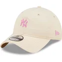 kapa-zaobljena-ruzicasta-podesiv-9twenty-mini-new-york-yankees-mlb-new-era