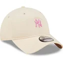 kapa-zaobljena-ruzicasta-podesiv-9twenty-mini-new-york-yankees-mlb-new-era