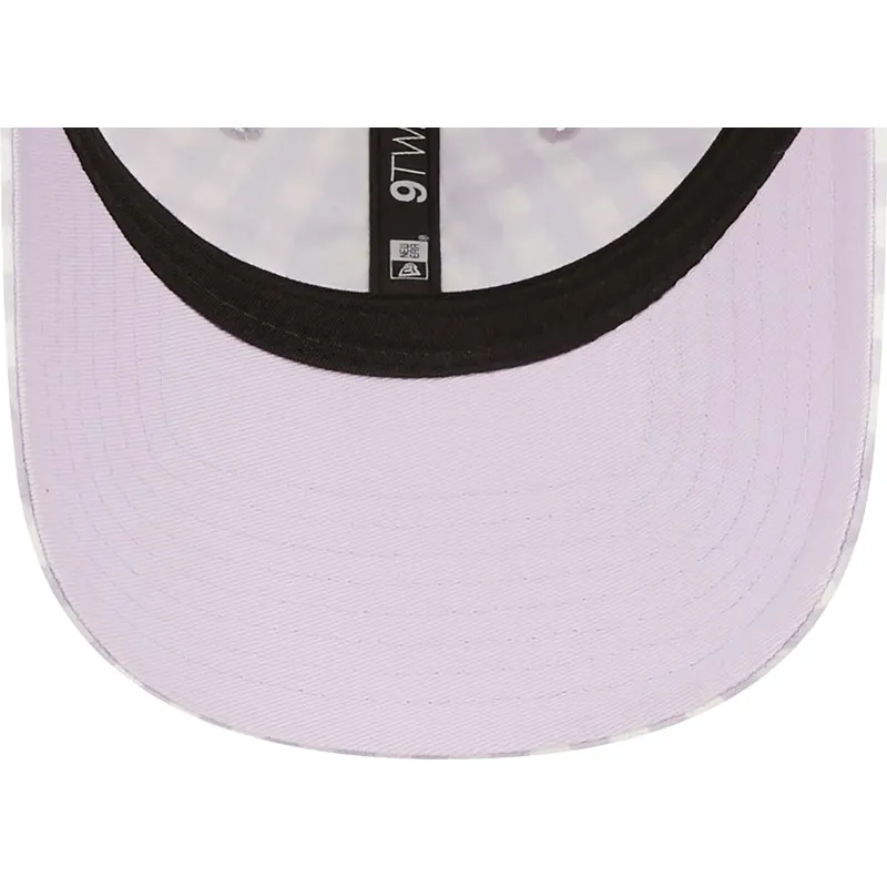 cap-zaobljena-violet-adjustable-strap-claro-9twenty-gingham-new-york-yankees-mlb-new-era