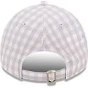 kape-zaobljena-ljubicasta-podesiva-traka-claro-9twenty-gingham-new-york-yankees-mlb-new-era