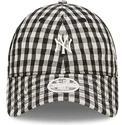 kapa-zaobljena-crna-podesiv-9twenty-gingham-new-york-yankees-mlb-new-era