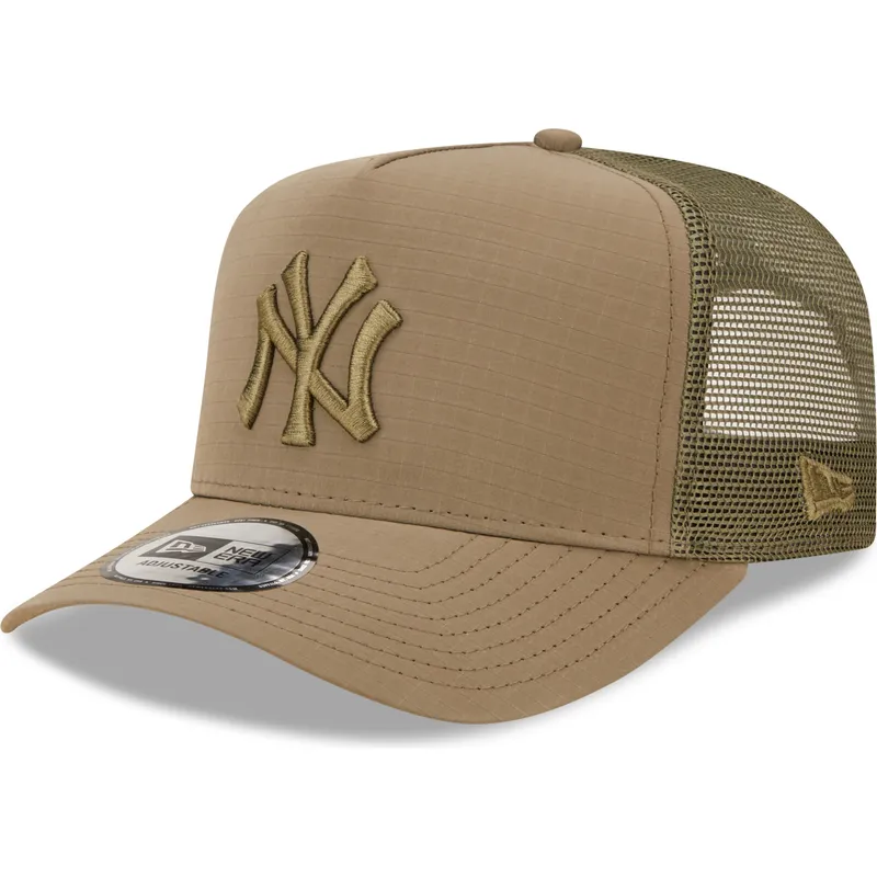 kapa-zaobljena-zelena-snapback-a-frame-tech-ripstop-new-york-yankees-mlb-new-era