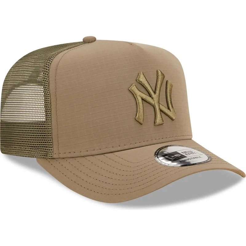 kapa-zaobljena-zelena-snapback-a-frame-tech-ripstop-new-york-yankees-mlb-new-era