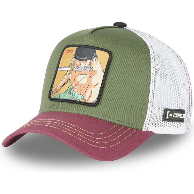kapa-zaobljena-zelena-snapback-zor4-roronoa-zoro-one-piece-capslab kapa-zaobljena-zelena-snapback-zor4-roronoa-zoro-one-piece-capslab