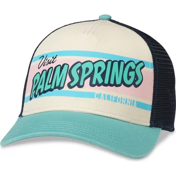 Kape zaobljena višebojno snapback , Palm Springs California Sinclair American Needle