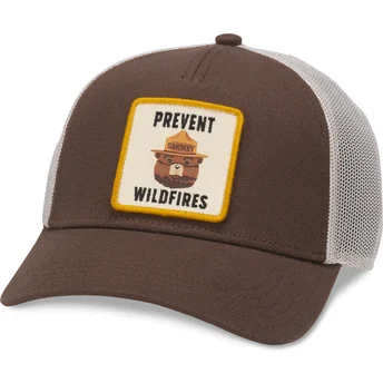 Kape zaobljena smeđa snapback Smokey Bear Valin American Needle