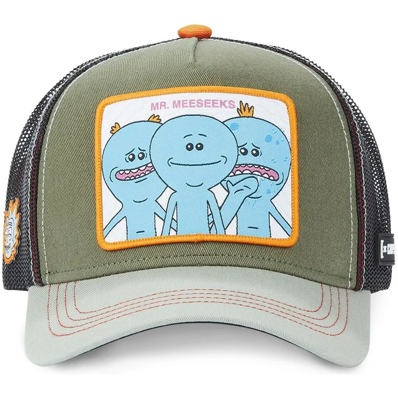 kapa-zaobljena-zelena-snapback-mrm1-mr-meeseeks-rick-i-morty-capslab
