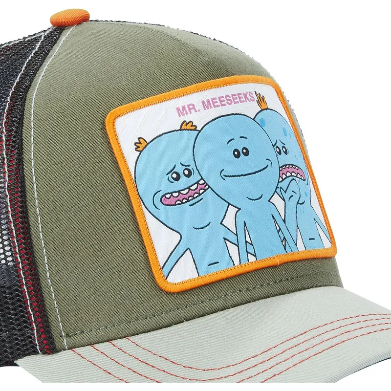 kapa-zaobljena-zelena-snapback-mrm1-mr-meeseeks-rick-i-morty-capslab