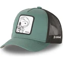kapa-zaobljena-zelena-snapback-space-sp2-snoopy-kikiriki-capslab