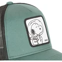 kapa-zaobljena-zelena-snapback-space-sp2-snoopy-kikiriki-capslab