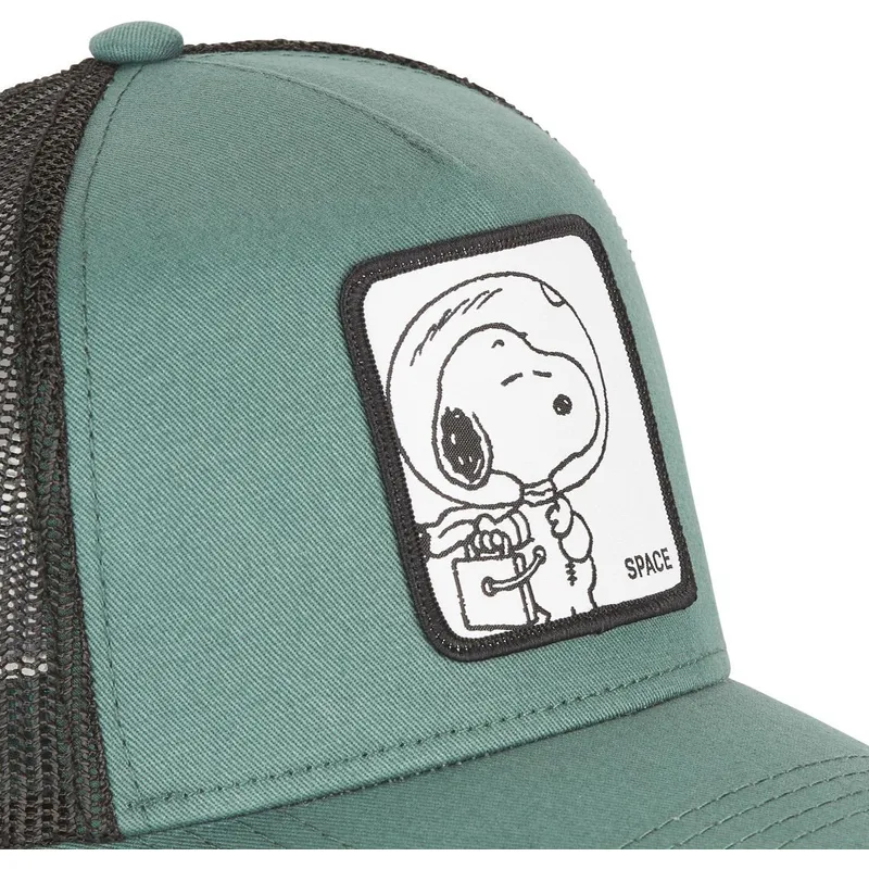 kapa-zaobljena-zelena-snapback-space-sp2-snoopy-kikiriki-capslab