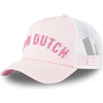 Cap zaobljena pink snapback Von Dutch