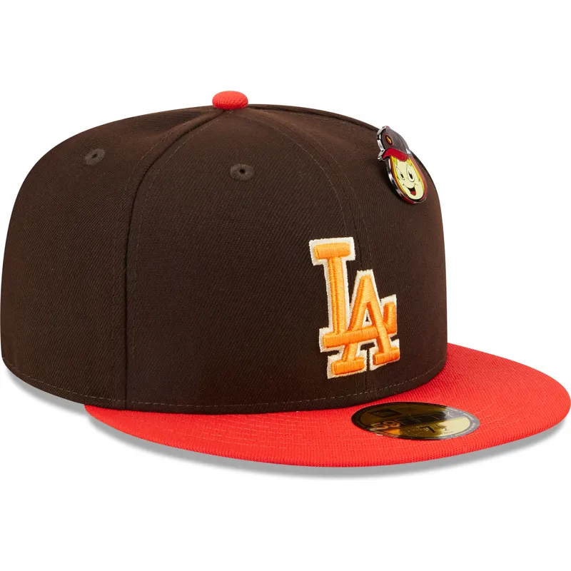 cap-ravna-brown-ajustada-59fifty-the-elements-fire-pin-los-angeles-dodgers-mlb-new-era