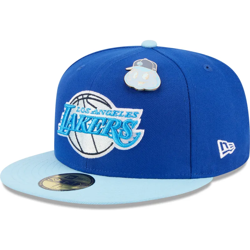 kapa-ravna-plava-prilagodena-59fifty-the-elements-water-pin-los-angeles-lakers-nba-new-era