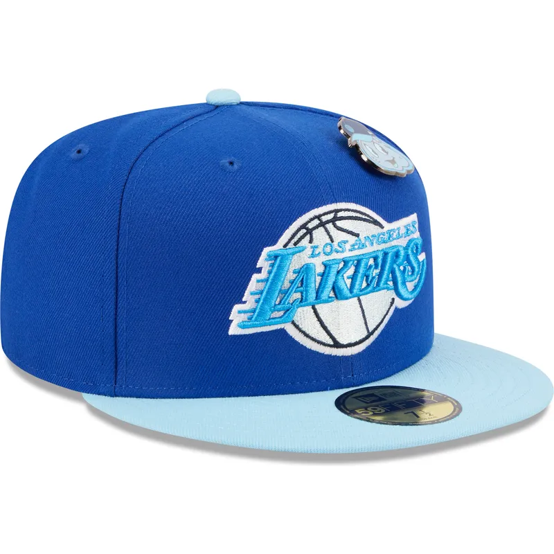 kapa-ravna-plava-prilagodena-59fifty-the-elements-water-pin-los-angeles-lakers-nba-new-era