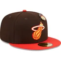 kapa-ravna-smeda-prilagodena-59fifty-the-elements-fire-pin-miami-heat-nba-new-era