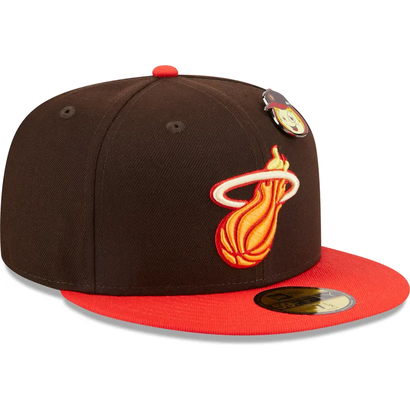 cap-ravna-brown-ajustada-59fifty-the-elements-fire-pin-miami-heat-nba-new-era cap-ravna-brown-ajustada-59fifty-the-elements-fire-pin-miami-heat-nba-new-era
