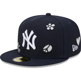 kapa-ravna-mornarsko-plava-prilagodena-59fifty-sunlight-pop-new-york-yankees-mlb-new-era