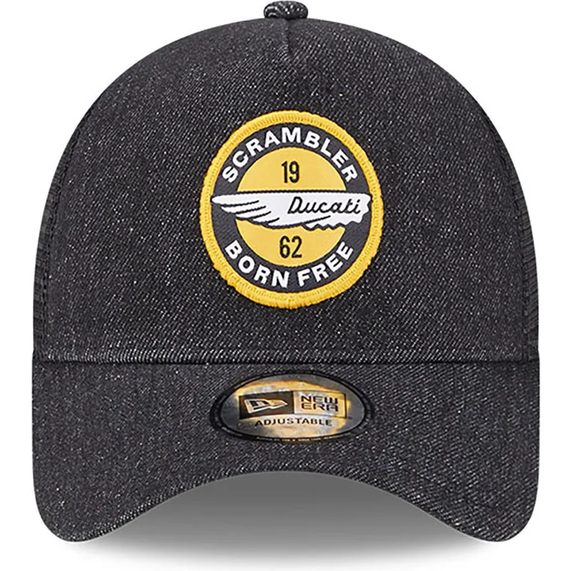 kapa-zaobljena-crna-snapback-denim-a-frame-ducati-motor-motogp-new-era