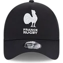 kapa-zaobljena-crna-snapback-a-frame-monochrome-french-rugby-federation-ffr-new-era