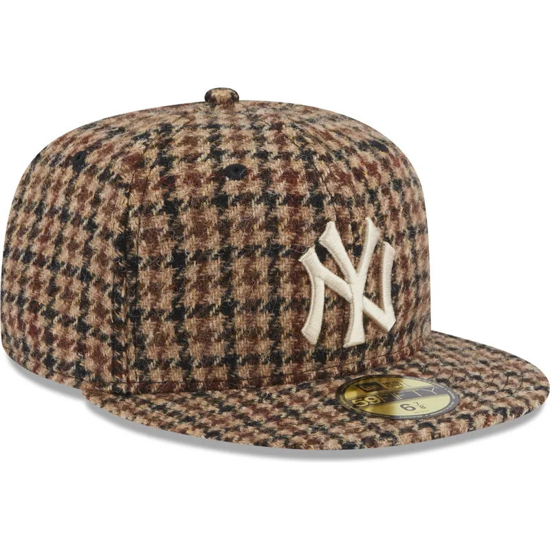 cap-ravna-brown-ajustada-59fifty-harris-tweed-new-york-yankees-mlb-new-era cap-ravna-brown-ajustada-59fifty-harris-tweed-new-york-yankees-mlb-new-era