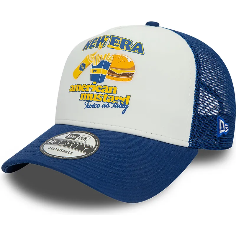 kapa-zaobljena-plava-snapback-mustard-a-frame-food-new-era