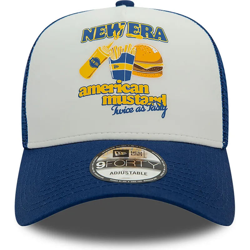 kapa-zaobljena-plava-snapback-mustard-a-frame-food-new-era