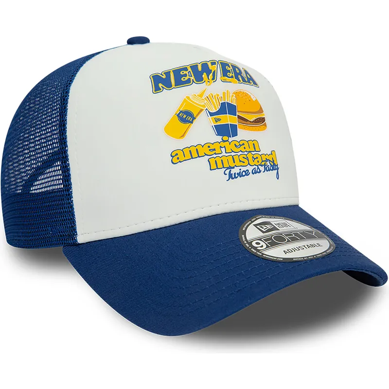 kapa-zaobljena-plava-snapback-mustard-a-frame-food-new-era