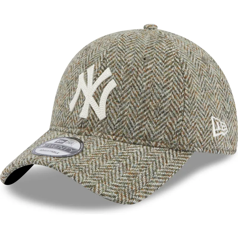 kapa-zaobljena-siva-podesiv-9twenty-tweed-pack-new-york-yankees-mlb-new-era