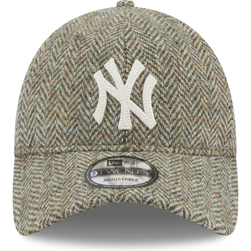 kapa-zaobljena-siva-podesiv-9twenty-tweed-pack-new-york-yankees-mlb-new-era