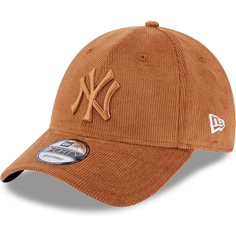 kapa-zaobljena-smeda-podesiv-9forty-cord-new-york-yankees-mlb-new-era