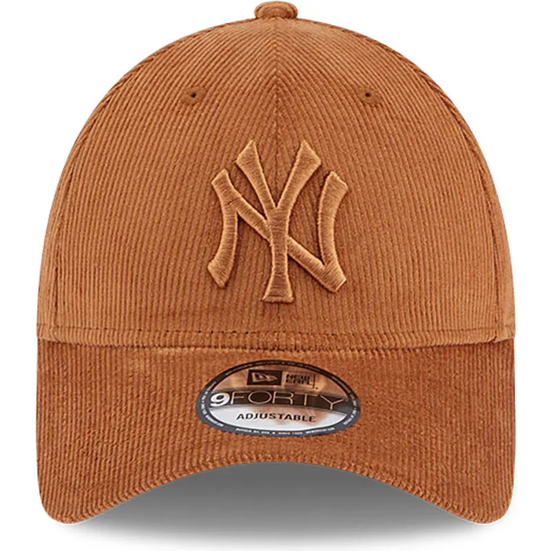 kapa-zaobljena-smeda-podesiv-9forty-cord-new-york-yankees-mlb-new-era