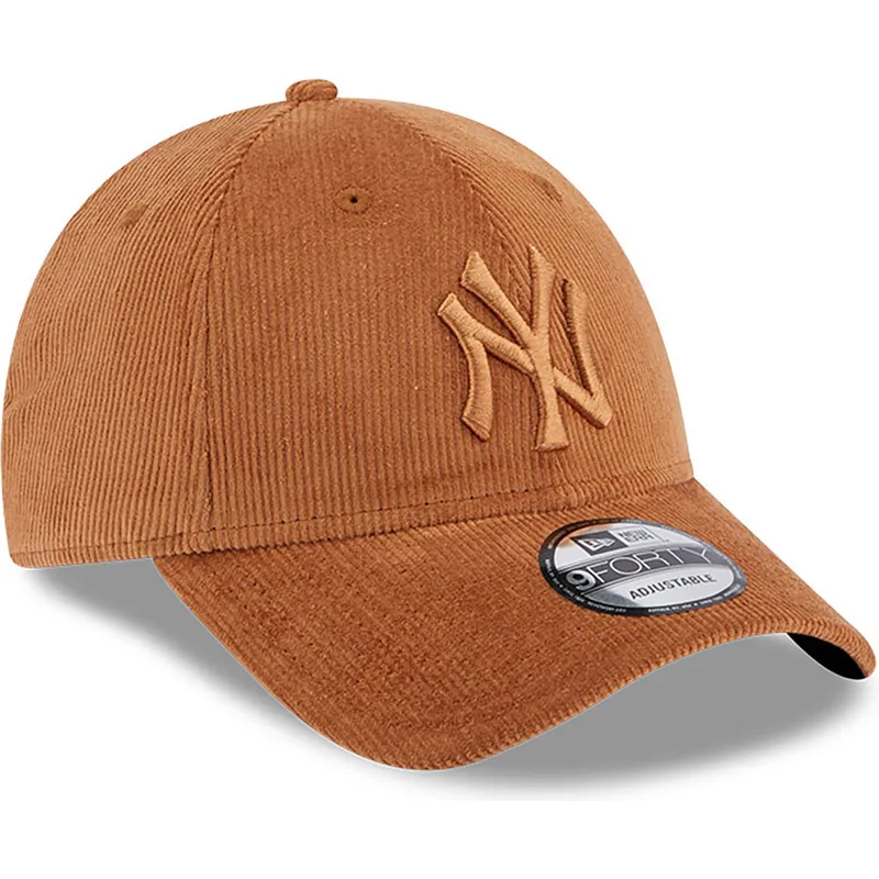 kapa-zaobljena-smeda-podesiv-9forty-cord-new-york-yankees-mlb-new-era