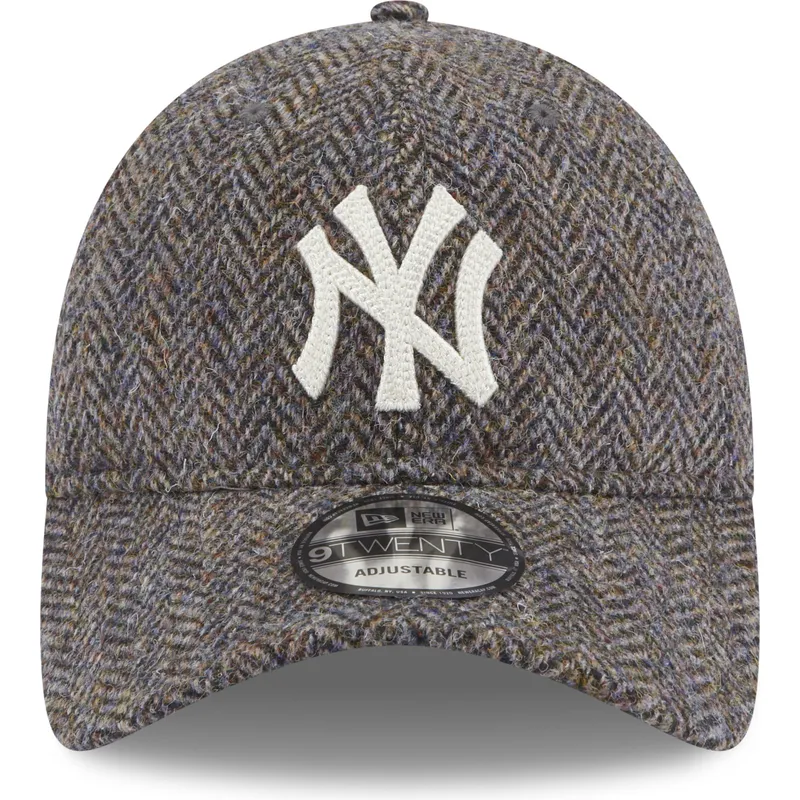 kapa-zaobljena-siva-podesiv-9twenty-tweed-pack-new-york-yankees-mlb-new-era