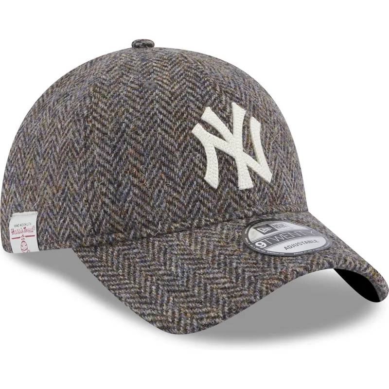 kapa-zaobljena-siva-podesiv-9twenty-tweed-pack-new-york-yankees-mlb-new-era