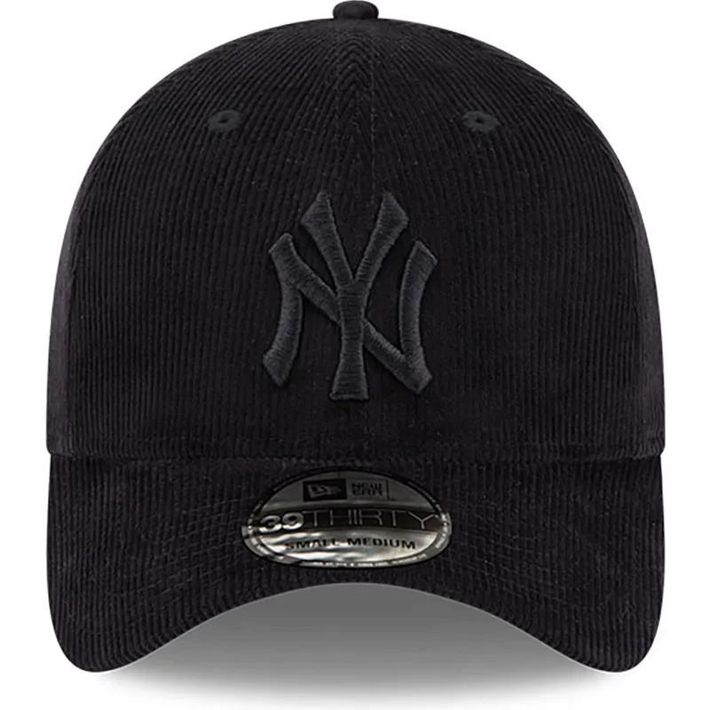 kapa-zaobljena-crna-prilagodena-39thirty-cord-new-york-yankees-mlb-new-era