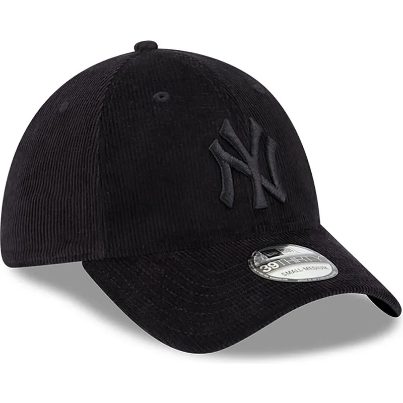 kapa-zaobljena-crna-prilagodena-39thirty-cord-new-york-yankees-mlb-new-era