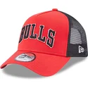 kapa-zaobljena-crvena-snapback-a-frame-team-script-chicago-bulls-nba-new-era