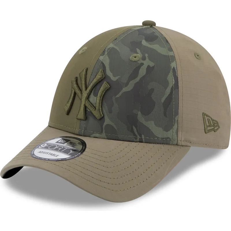 kapa-zaobljena-zelena-podesiv-9forty-multi-texture-new-york-yankees-mlb-new-era