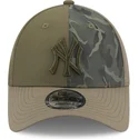 kapa-zaobljena-zelena-podesiv-9forty-multi-texture-new-york-yankees-mlb-new-era